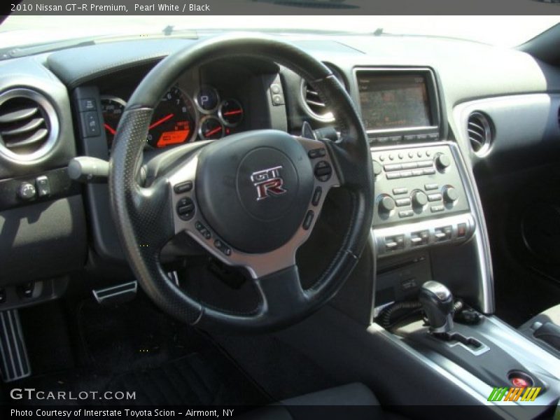 Pearl White / Black 2010 Nissan GT-R Premium