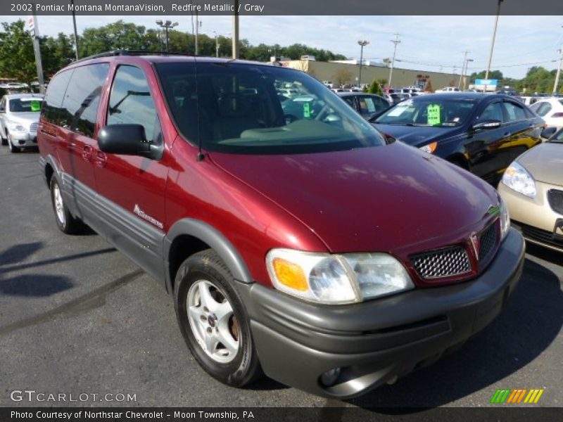 Redfire Metallic / Gray 2002 Pontiac Montana MontanaVision