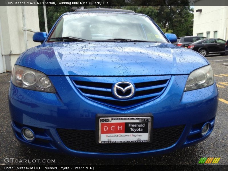 Winning Blue Mica / Black/Blue 2005 Mazda MAZDA3 s Sedan