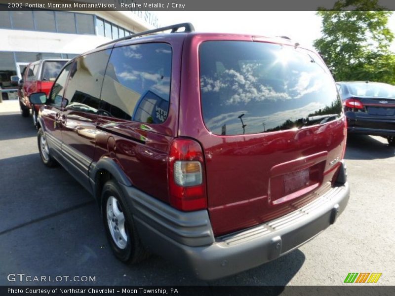 Redfire Metallic / Gray 2002 Pontiac Montana MontanaVision