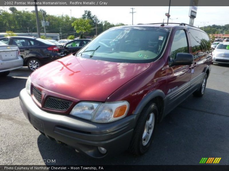 Redfire Metallic / Gray 2002 Pontiac Montana MontanaVision