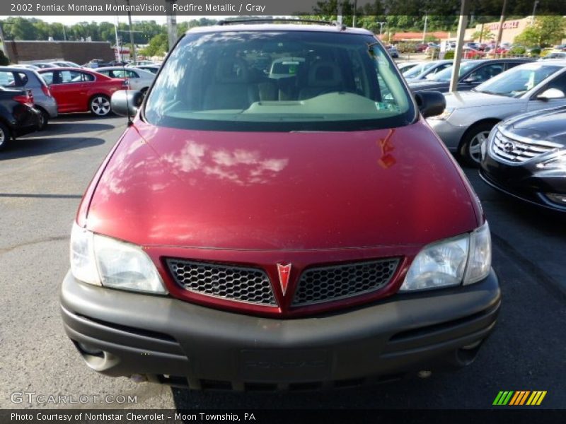 Redfire Metallic / Gray 2002 Pontiac Montana MontanaVision