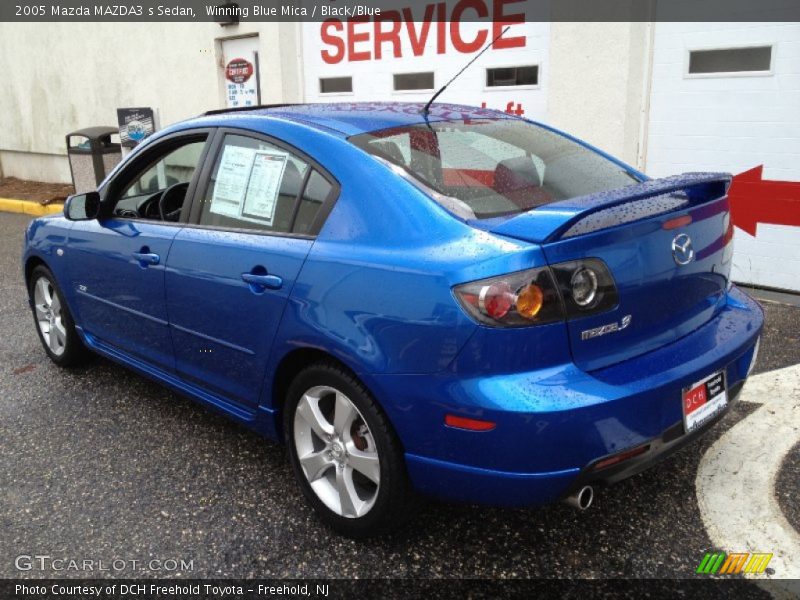 Winning Blue Mica / Black/Blue 2005 Mazda MAZDA3 s Sedan