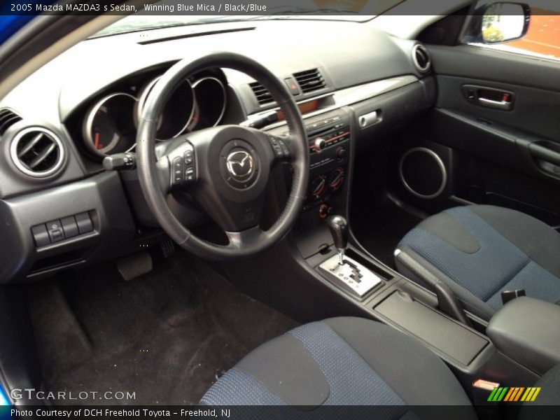 Winning Blue Mica / Black/Blue 2005 Mazda MAZDA3 s Sedan