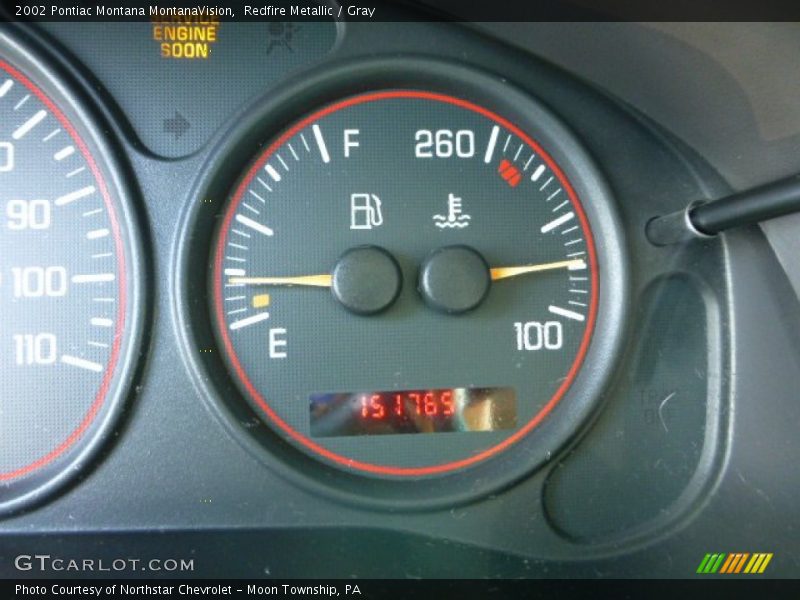 Redfire Metallic / Gray 2002 Pontiac Montana MontanaVision