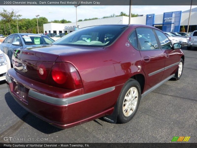 Dark Carmine Red Metallic / Medium Gray 2000 Chevrolet Impala