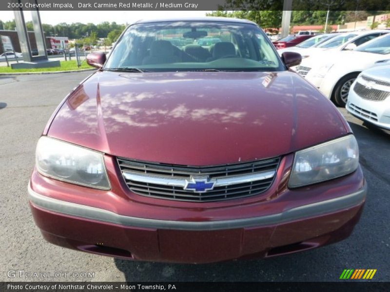 Dark Carmine Red Metallic / Medium Gray 2000 Chevrolet Impala