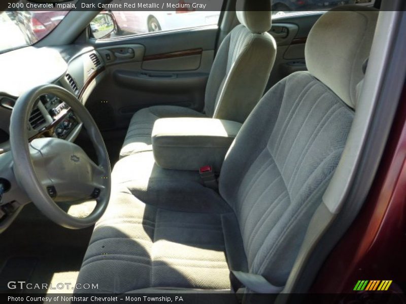 Dark Carmine Red Metallic / Medium Gray 2000 Chevrolet Impala