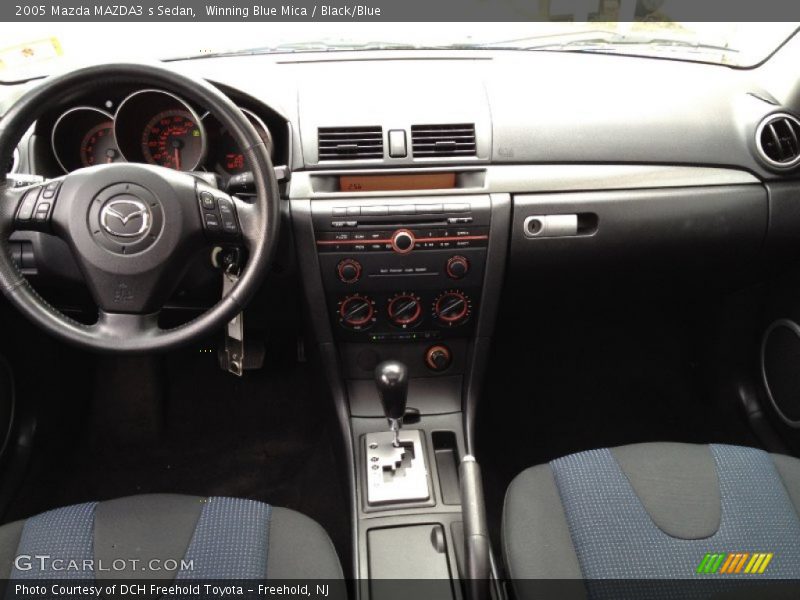 Winning Blue Mica / Black/Blue 2005 Mazda MAZDA3 s Sedan