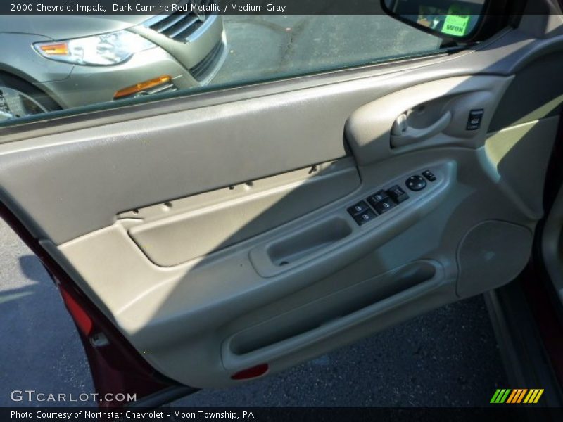 Dark Carmine Red Metallic / Medium Gray 2000 Chevrolet Impala