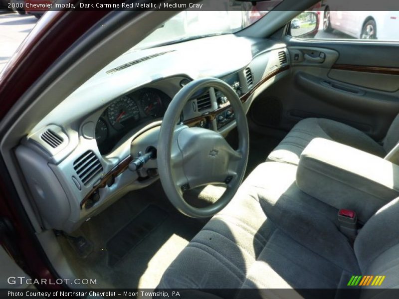Dark Carmine Red Metallic / Medium Gray 2000 Chevrolet Impala