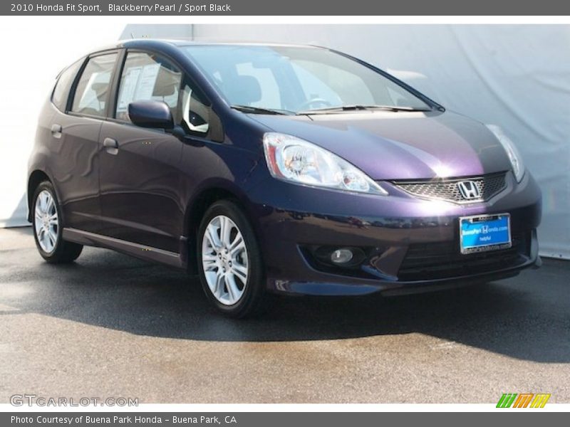 Blackberry Pearl / Sport Black 2010 Honda Fit Sport