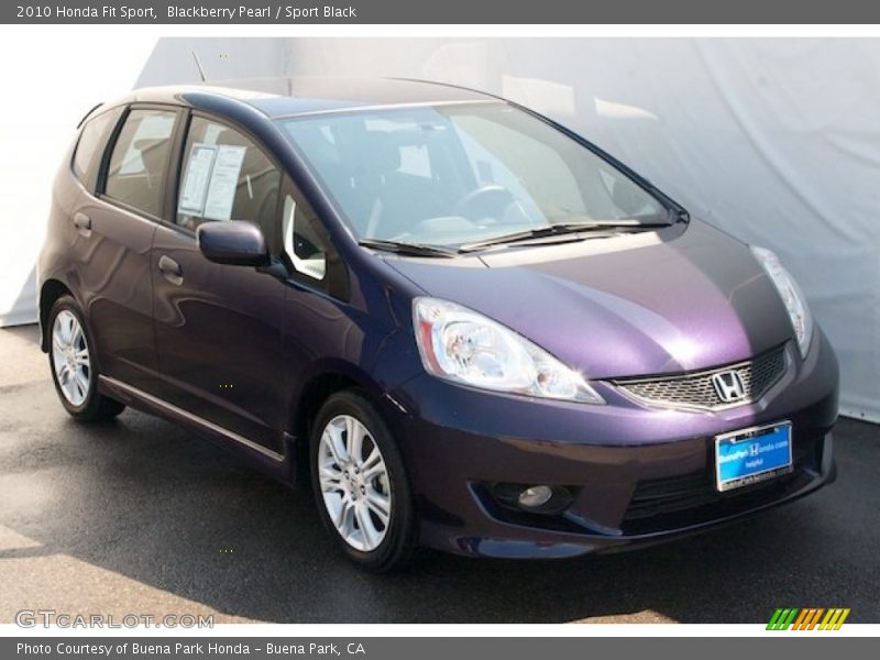 Blackberry Pearl / Sport Black 2010 Honda Fit Sport