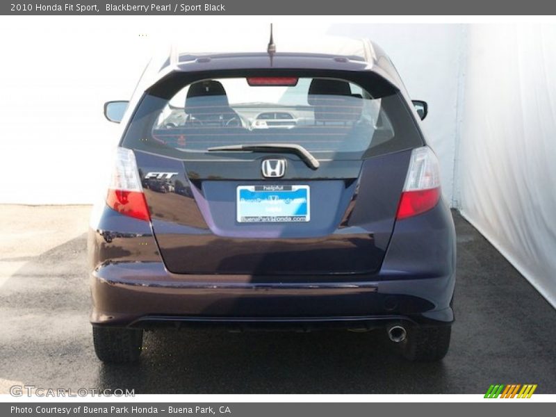 Blackberry Pearl / Sport Black 2010 Honda Fit Sport