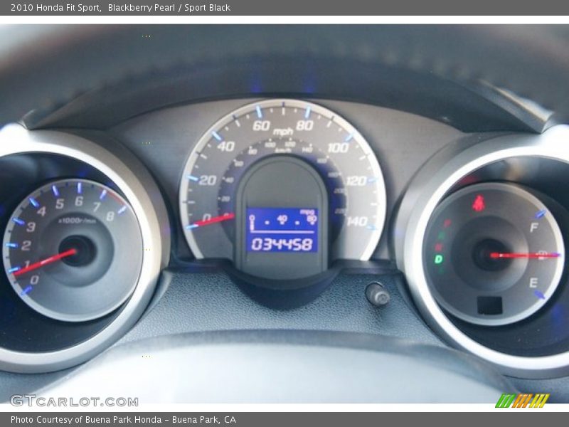Blackberry Pearl / Sport Black 2010 Honda Fit Sport