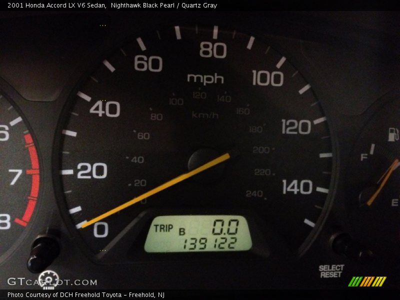 Nighthawk Black Pearl / Quartz Gray 2001 Honda Accord LX V6 Sedan