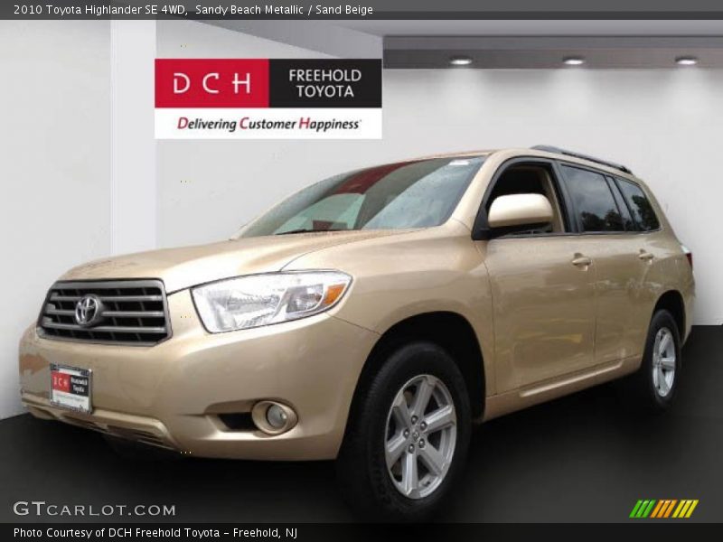 Sandy Beach Metallic / Sand Beige 2010 Toyota Highlander SE 4WD