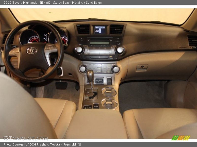 Sandy Beach Metallic / Sand Beige 2010 Toyota Highlander SE 4WD