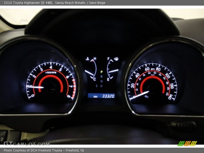 Sandy Beach Metallic / Sand Beige 2010 Toyota Highlander SE 4WD