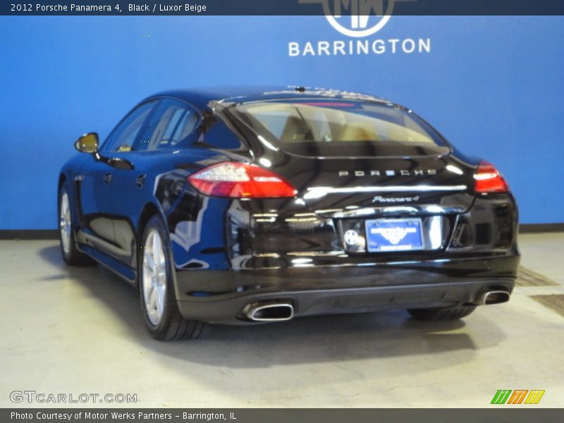 Black / Luxor Beige 2012 Porsche Panamera 4