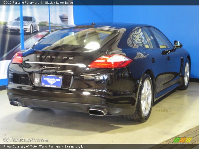 Black / Luxor Beige 2012 Porsche Panamera 4