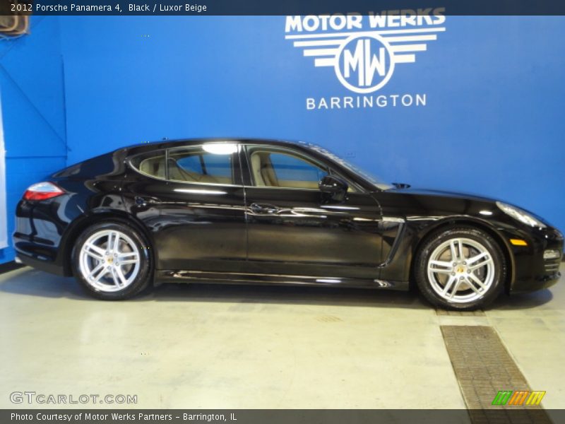 Black / Luxor Beige 2012 Porsche Panamera 4