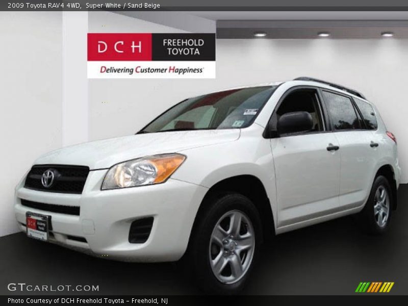 Super White / Sand Beige 2009 Toyota RAV4 4WD