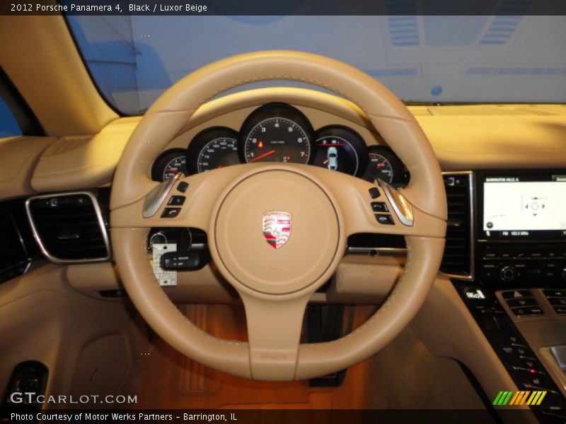 Black / Luxor Beige 2012 Porsche Panamera 4