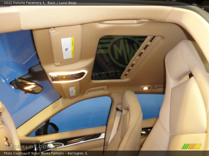 Black / Luxor Beige 2012 Porsche Panamera 4