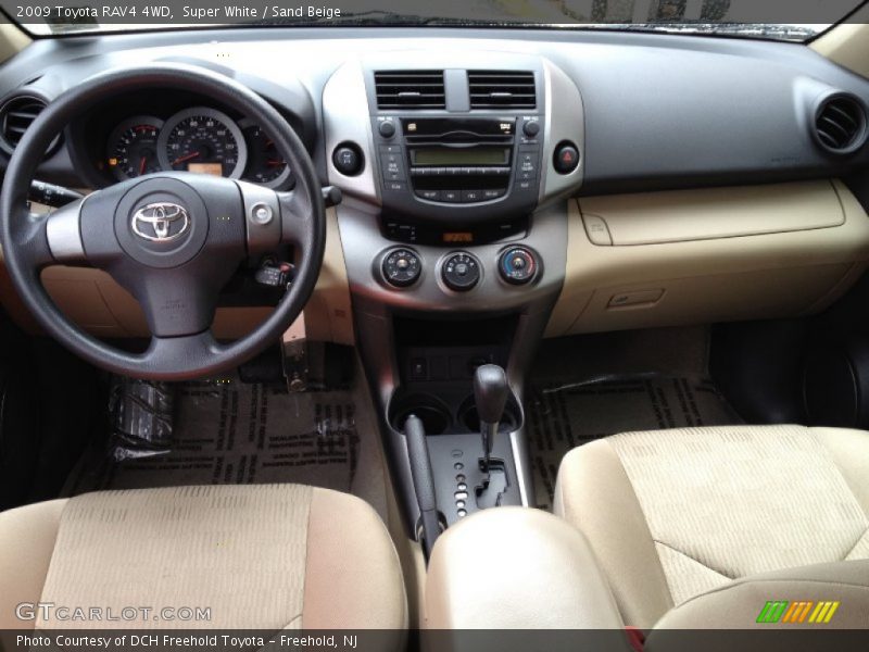 Super White / Sand Beige 2009 Toyota RAV4 4WD
