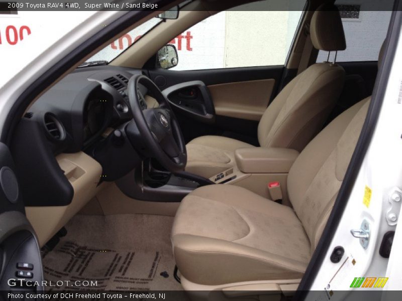 Super White / Sand Beige 2009 Toyota RAV4 4WD