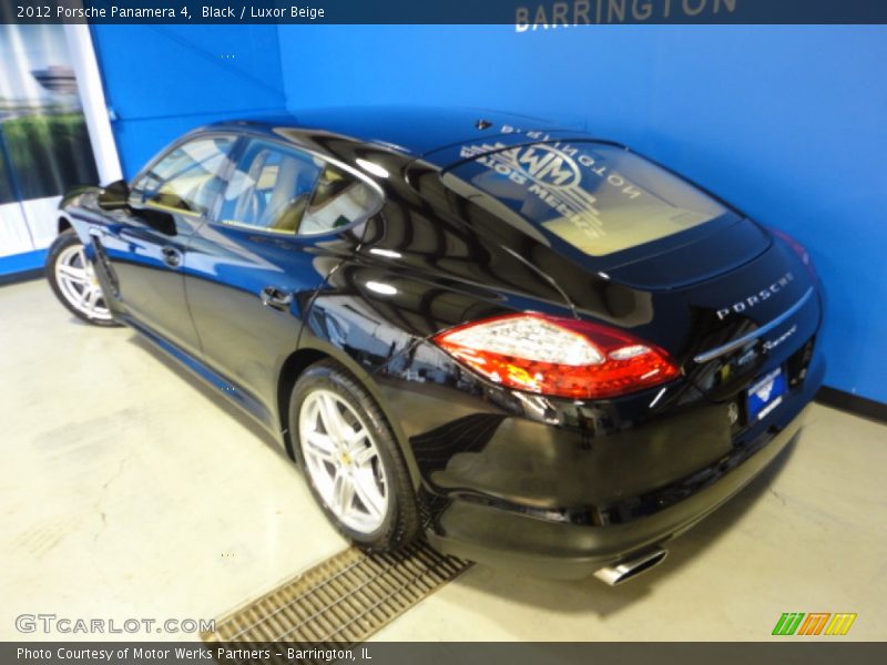 Black / Luxor Beige 2012 Porsche Panamera 4