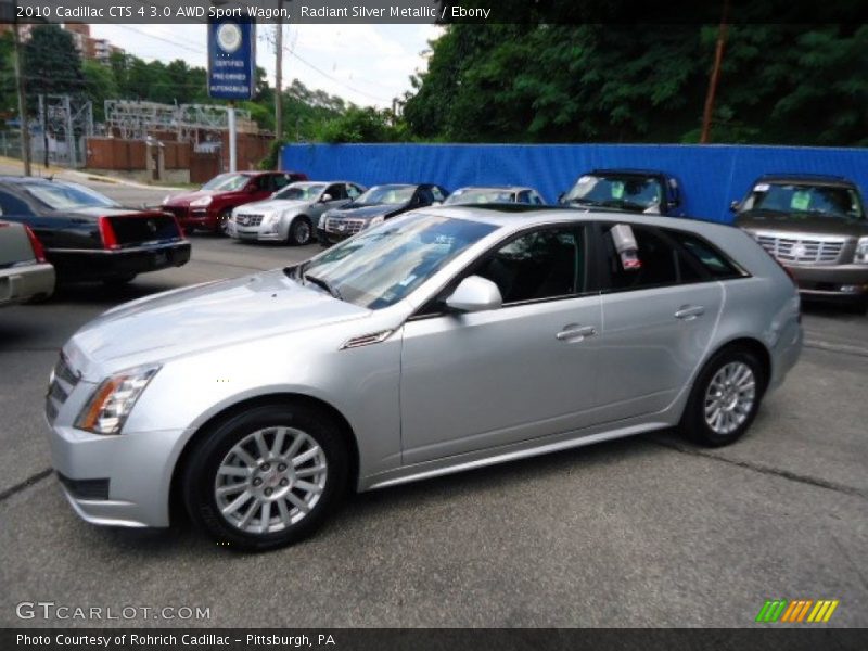 Radiant Silver Metallic / Ebony 2010 Cadillac CTS 4 3.0 AWD Sport Wagon