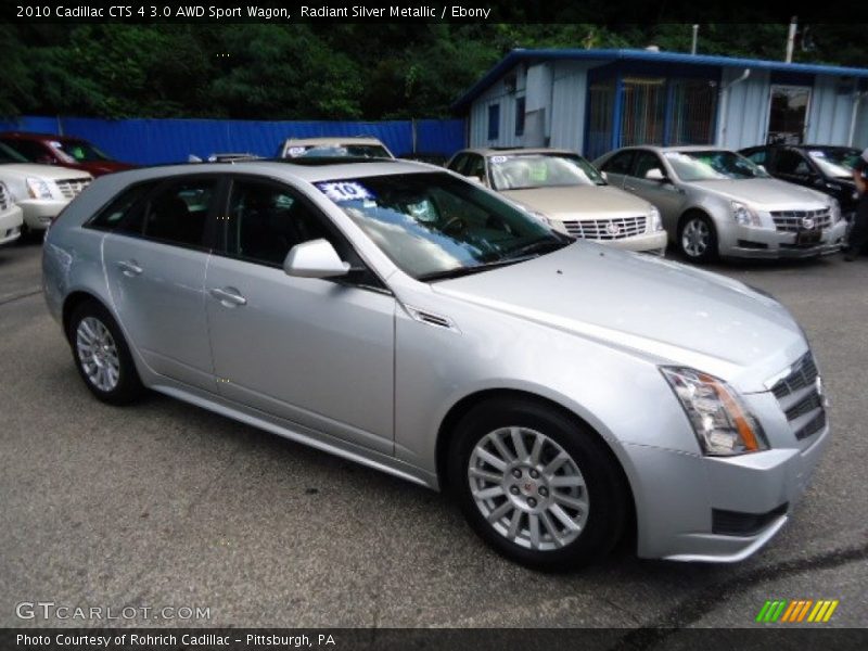 Radiant Silver Metallic / Ebony 2010 Cadillac CTS 4 3.0 AWD Sport Wagon