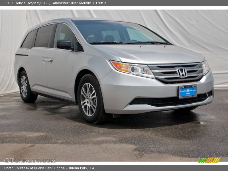 Alabaster Silver Metallic / Truffle 2012 Honda Odyssey EX-L