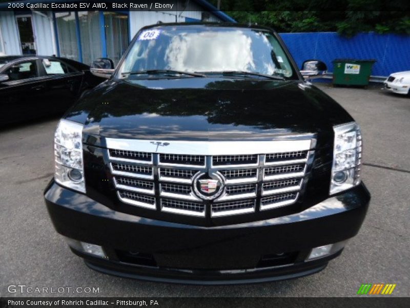 Black Raven / Ebony 2008 Cadillac Escalade ESV AWD