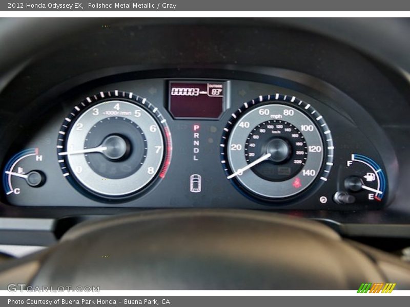 Polished Metal Metallic / Gray 2012 Honda Odyssey EX