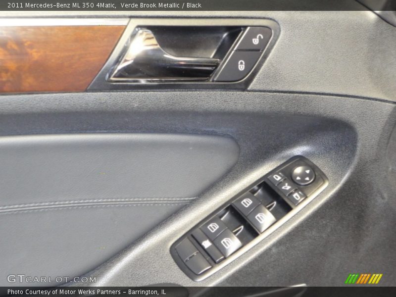Verde Brook Metallic / Black 2011 Mercedes-Benz ML 350 4Matic