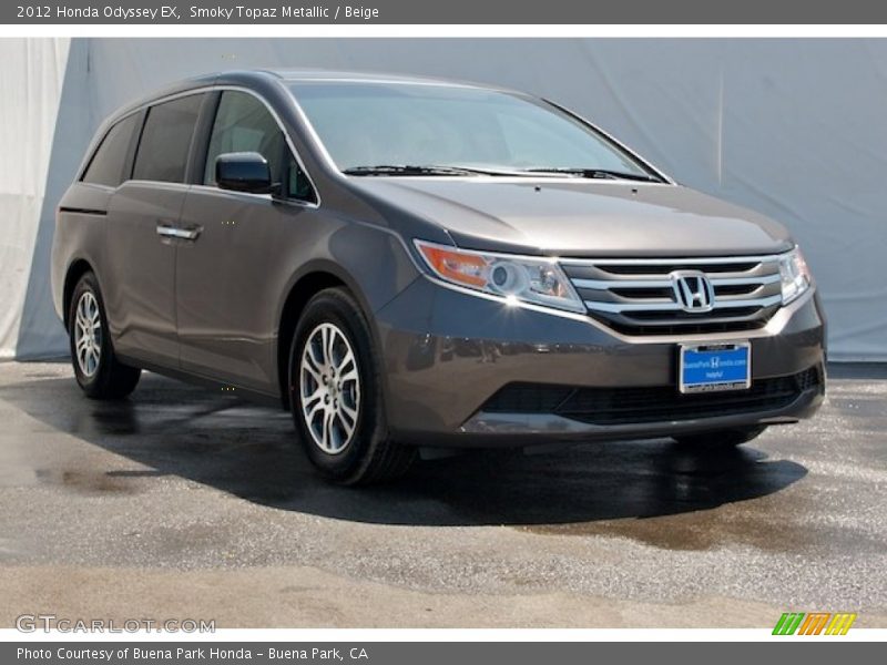 Smoky Topaz Metallic / Beige 2012 Honda Odyssey EX
