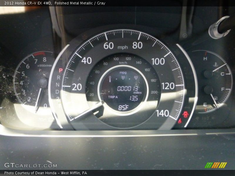 Polished Metal Metallic / Gray 2012 Honda CR-V EX 4WD