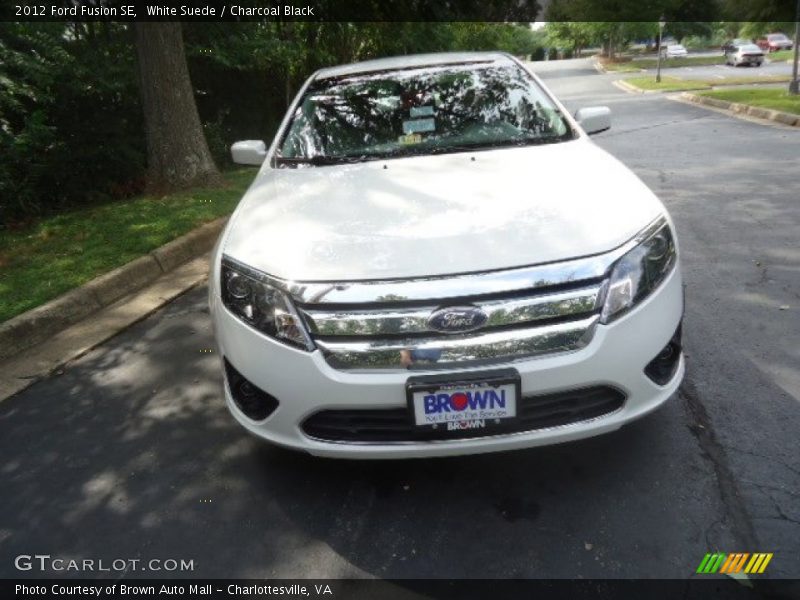 White Suede / Charcoal Black 2012 Ford Fusion SE