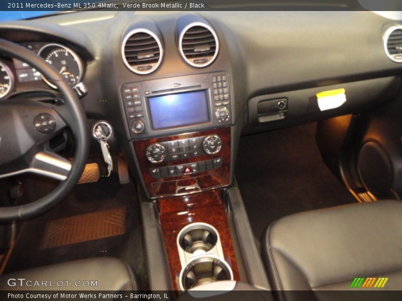 Verde Brook Metallic / Black 2011 Mercedes-Benz ML 350 4Matic