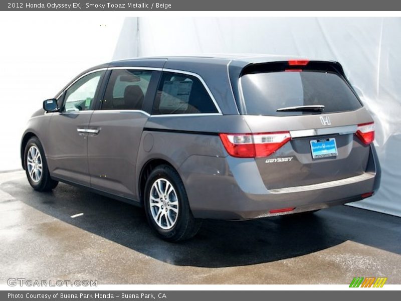 Smoky Topaz Metallic / Beige 2012 Honda Odyssey EX
