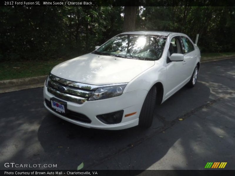 White Suede / Charcoal Black 2012 Ford Fusion SE