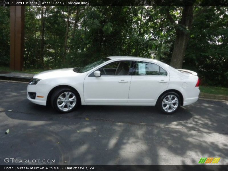 White Suede / Charcoal Black 2012 Ford Fusion SE