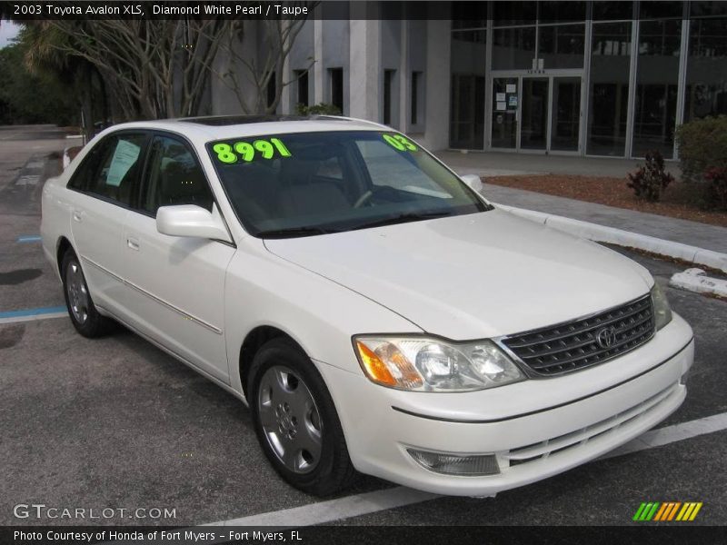 Diamond White Pearl / Taupe 2003 Toyota Avalon XLS