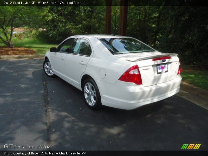 White Suede / Charcoal Black 2012 Ford Fusion SE