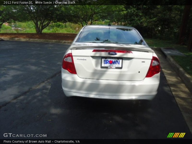 White Suede / Charcoal Black 2012 Ford Fusion SE