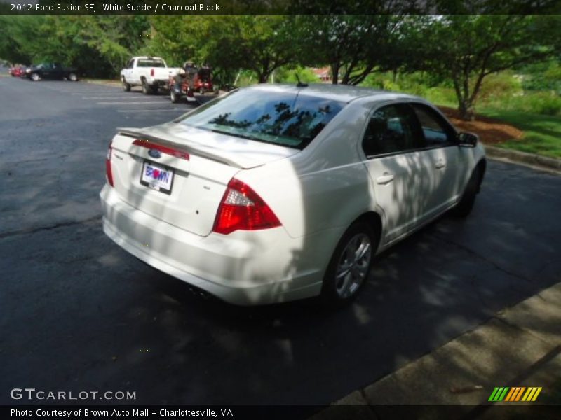White Suede / Charcoal Black 2012 Ford Fusion SE