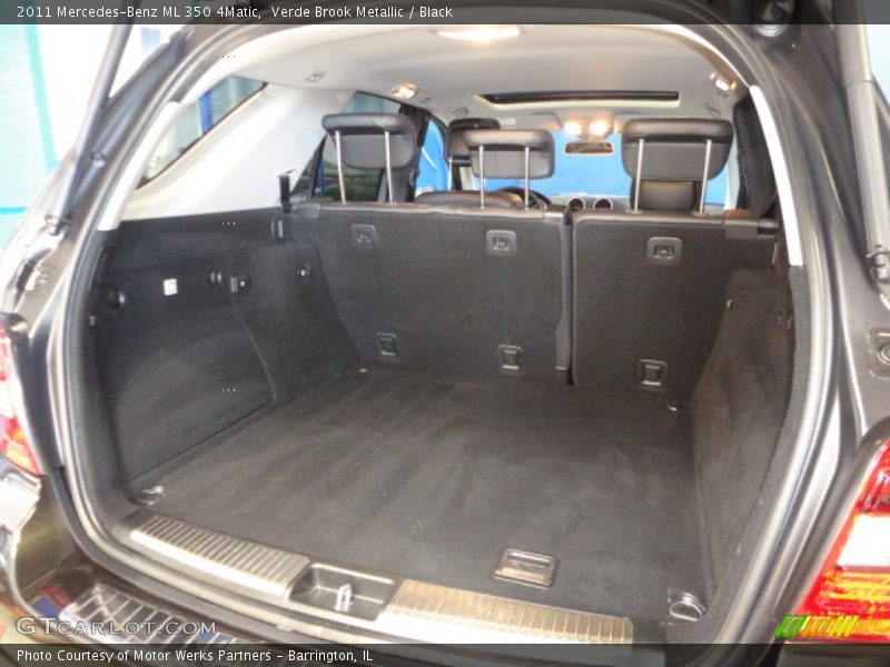 Verde Brook Metallic / Black 2011 Mercedes-Benz ML 350 4Matic
